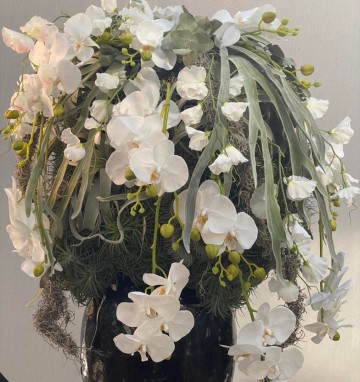Bloemstuk orchiedee 1295   hoogte 110 diameter 74 3